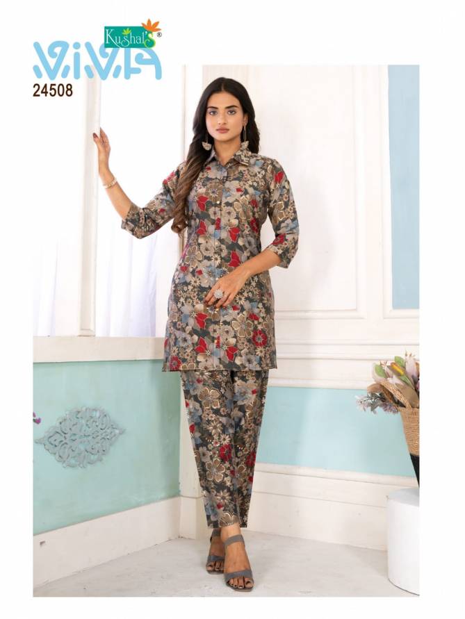 Viva Chanderi Printed Top With Bottom Cord Set Wholesale Price In Surat